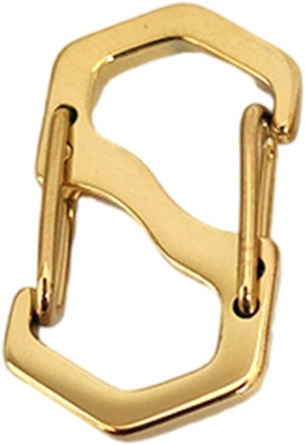 S Types Keychain with Lock Stainless Carabiner Multifunctional Heavy Duty Belt