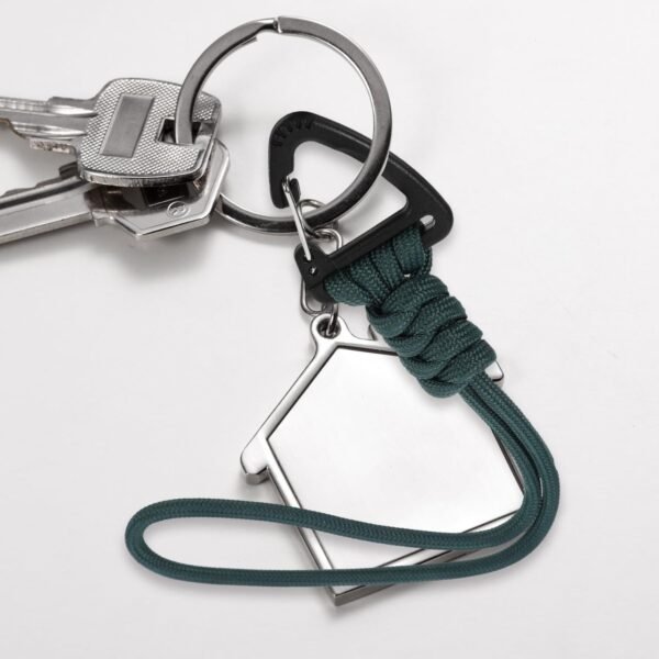 2pcs  Lanyard, Carabiner Keychain Lanyard Hanger Keychain Cord Wrist Strap Parachute Rope D-locking Keyring