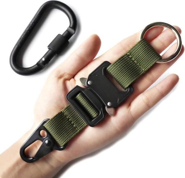 Tactical Key Chains for Mens,  Gear Clips with HK Clip, Large Military Keychain  Accessories